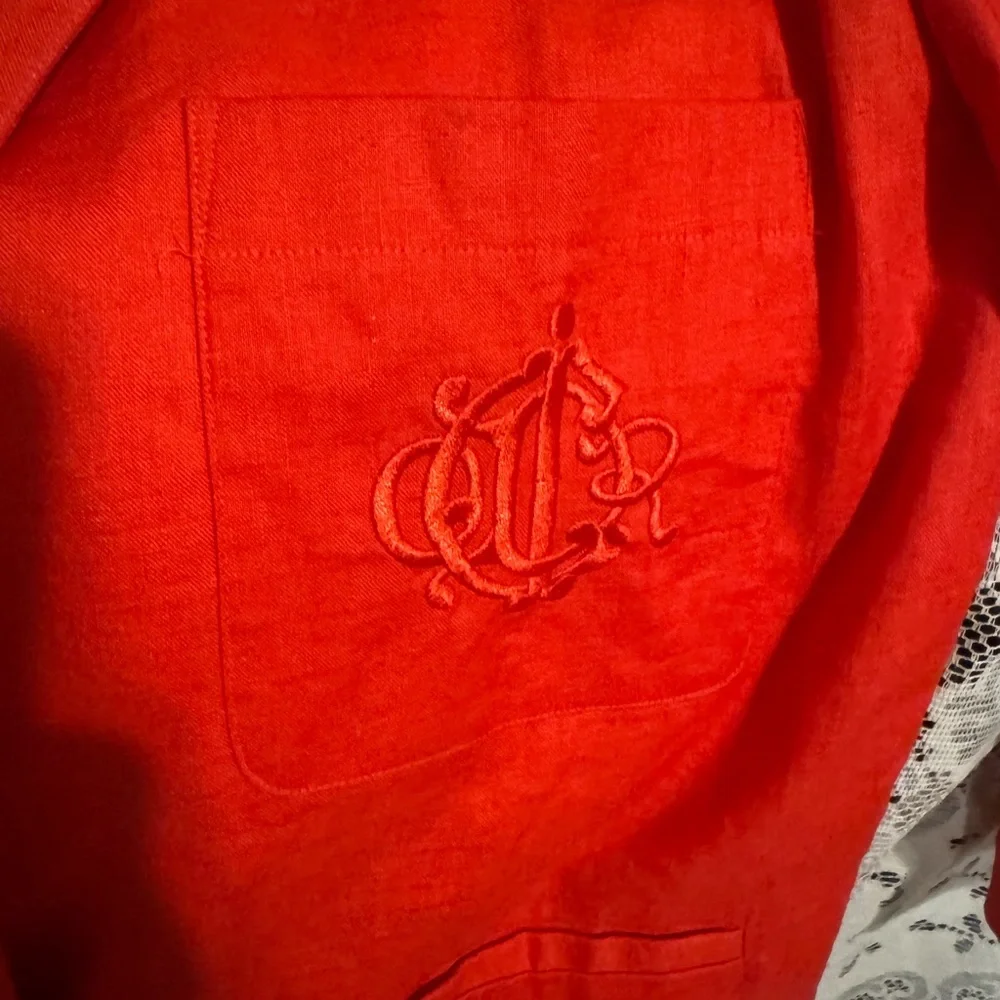 VTG Rare Linen Dior Vibrant Red Women's Blazer🔥 Beautiful
